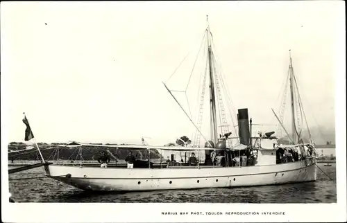Foto Ak Französisches Kriegsschiff, Golo