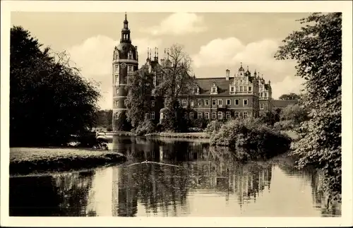 Ak Bad Muskau in der Oberlausitz, Schloss