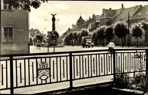 Ak Doberlug Kirchhain in Brandenburg, Marktplatz