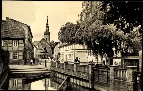 Ak Lübbenau im Spreewald,  Mühleneck