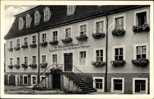 Ak Neudietendorf Thüringen, Zinzendorfhaus