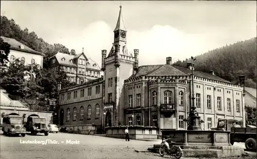 Ak Leutenberg in Thüringen, Markt