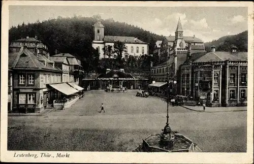 Ak Bad Leutenberg Thüringen, Markt