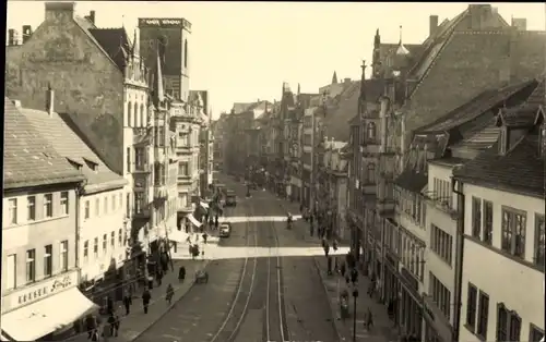 Foto Ak Erfurt in Thüringen, Straße, Geschäfte