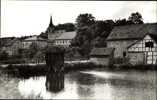 Ak Hummelshain in Thüringen, Dorfteich