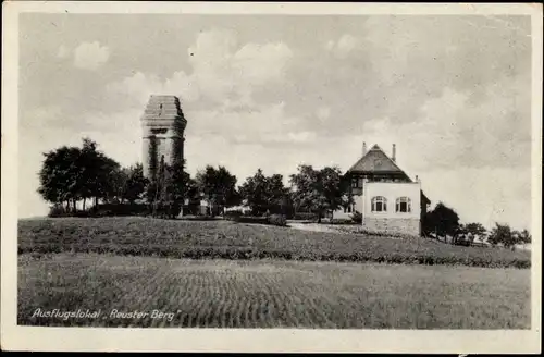 Ak Reust Rückersdorf in Thüringen, Reuster Berg, Ausflugslokal