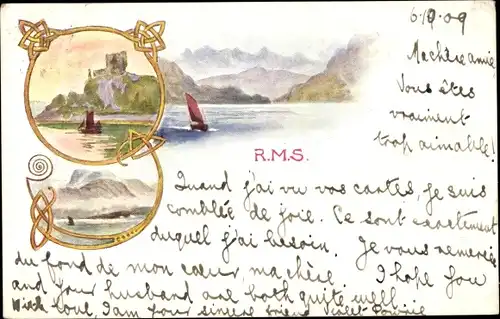 Ak Royal Mail Steamer, Landschaft