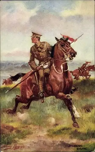 Künstler Ak Payne, Harry, Britischer Soldat, 21st Lancer