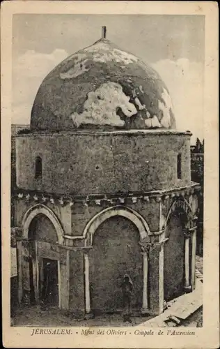 Ak Jerusalem Israel, Ölberg, Himmelfahrtskapelle