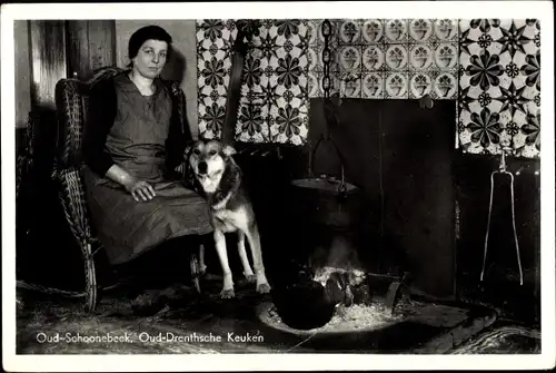 Ak Schoonebeek Drenthe Niederlande, Oud Drenthsche Keuken