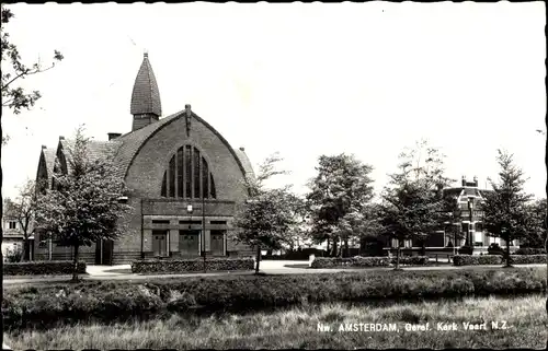 Ak Nieuw Amsterdam Emmen Drenthe Niederlande, Kirche, Geref. Kerk