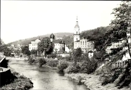 Ak Greiz im Vogtland, Teilansicht, Kirche