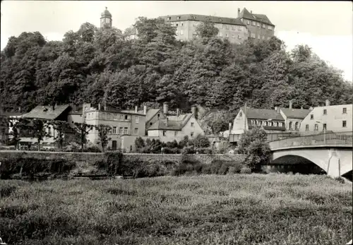 Ak Greiz im Vogtland, Blick auf den Ort, Schloss