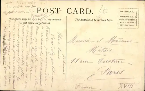 Ak Isleworth on Thames London England, Church