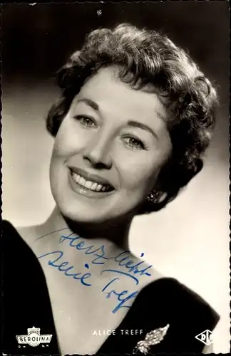 Ak Schauspielerin Alice Treff, Portrait, Autogramm, Film Das Donkosakenlied