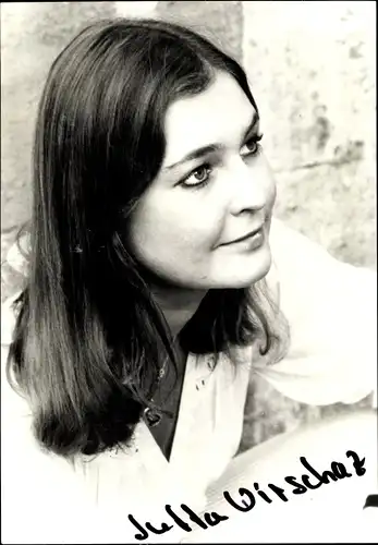 Ak Schauspielerin Jutta Wirschaz, Portrait, Autogramm