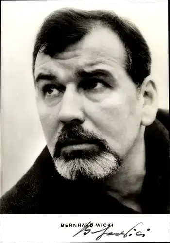 Ak Schauspieler Bernhard Wicki, Portrait, Autogramm
