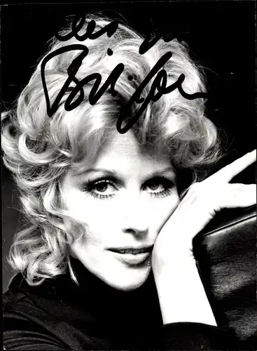 Ak Sängerin Bibi Johns, Portrait, Autogramm