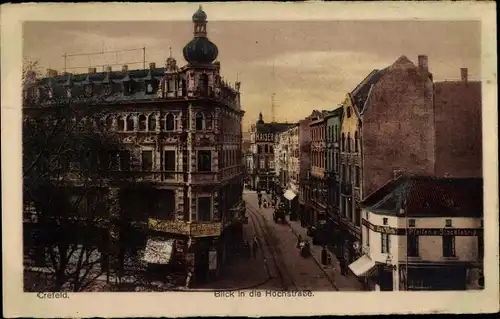 Ak Krefeld am Niederrhein, Hochstraße