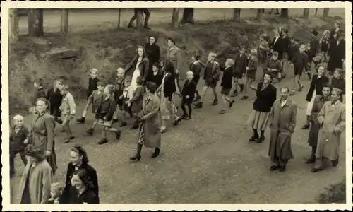 Foto Ak Friedrichsbrunn Thale im Harz, Erntedankfest 1949