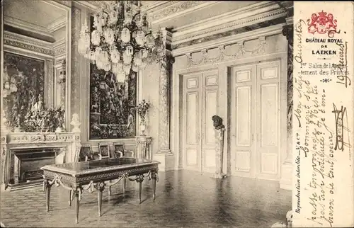 Ak Laeken Bruxelles Brüssel, Chateau Royal, 1er Salon de l'Appartement des Princes