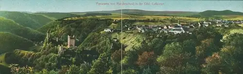 Klapp Ak Manderscheid in der Eifel, Panorama
