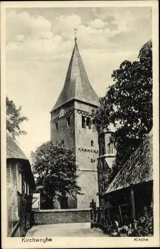 Ak Kirchweyhe Weyhe Niedersachsen, Kirche