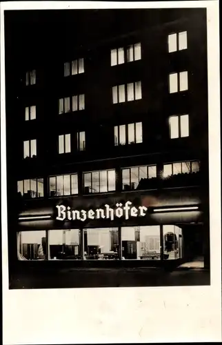 Ak Mannheim in Baden, Binzenhöfer bei Nacht