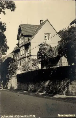Ak Wolfshagen Langelsheim am Harz, Heimberghaus