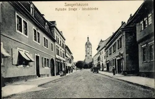 Ak Sangerhausen am Südharz, Kylische Straße, Jacobikirche