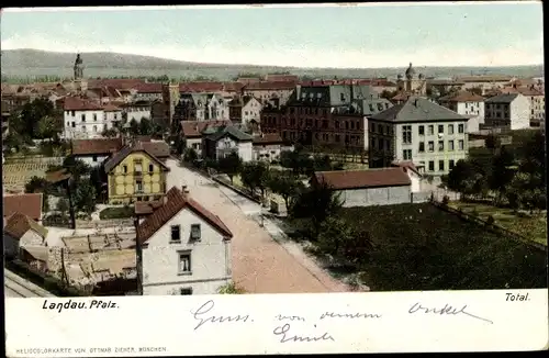 Ak Landau in der Pfalz, Totale