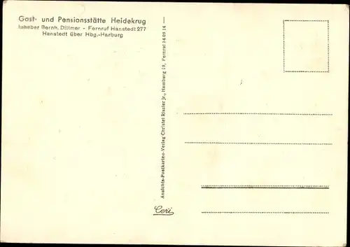 Ak Hanstedt in der Nordheide, Gasthof Heidekrug