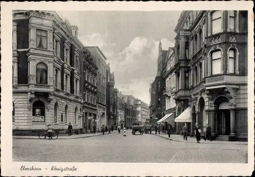 Ak Elmshorn in Holstein, Königstraße