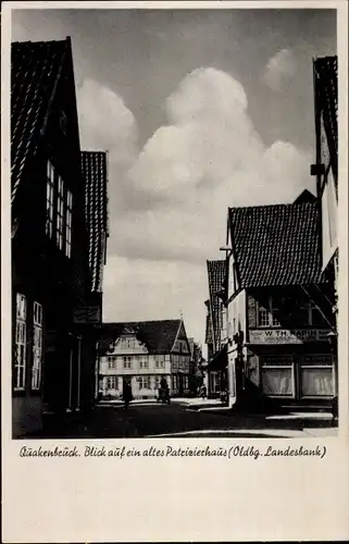 Ak Quakenbrück in Niedersachsen, Blick auf ein altes Patrizierhaus