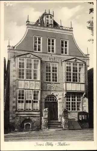 Ak Jever in Oldenburg Friesland, Rathaus