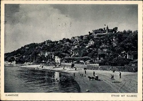 Ak Hamburg Altona Blankenese, Süllberg, Strand