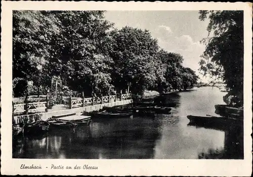 Ak Elmshorn in Holstein, Partie an der Oberau