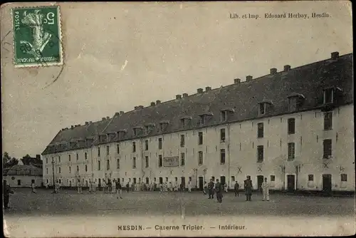 Ak Hesdin Pas de Calais, Caserne Tripier