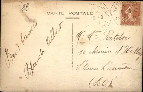 Ak Hesdin Pas de Calais, Rathaus und Belfried