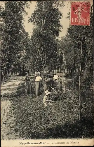 Ak Noyelles sur Mer Somme, Chaussée du Moulin