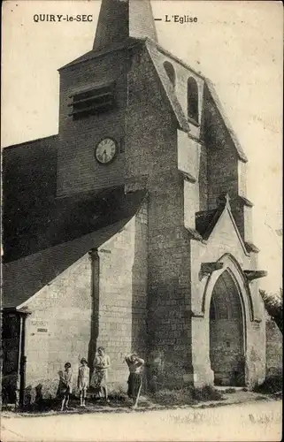 Ak Quiry le Sec Somme, Kirche