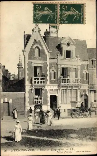 Ak Mers sur Mer Mers les Bains Somme, Postamt