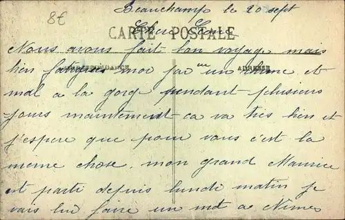 Ak Villers Bretonneux Somme, Route de Peronne