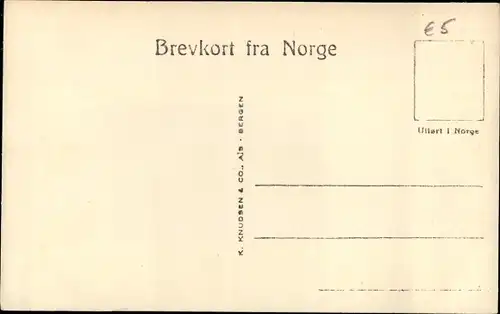 Ak Vossevangen Norwegen, Totalansicht