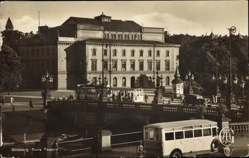 Ak Göteborg Schweden, Stora Teatern