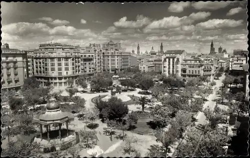Ak Zaragoza Aragonese Saragossa, Place de Joseph Antoine