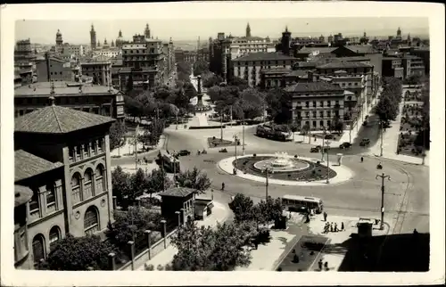Ak Zaragoza Zaragoza Aragon, Plaza de Paraiso