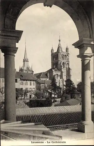 Ak Lausanne Kanton Waadt, La Cathedrale