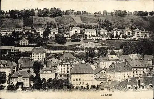 Ak Le Locle Kanton Neuenburg, Teilansicht, Wohnhäuser