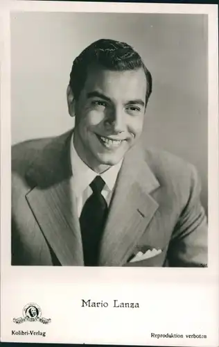 Ak Schauspieler und Opernsänger Mario Lanza, Portrait